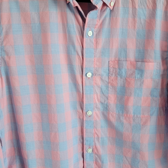BONOBOS Pink Canyon Gingham lightweight button down shirt ling sleeve - Picture 4 of 11